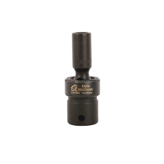 SUNEX 8055MDMG 1/4" Drive Size, 6 Points, Deep Magnetic Socket Type Impact Socket