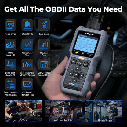 TOPDON AL500B OBD2 Code Reader, OBD2 Scanner with Full OBD2 Functions