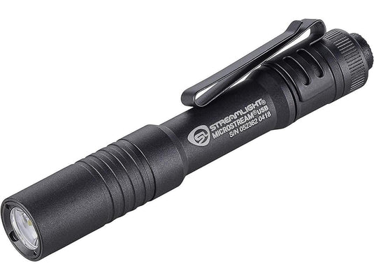 Streamlight 66601 MicroStream 250-Lumen USB Rechargeable EDC Flashlight - Ultra-Compact, Black