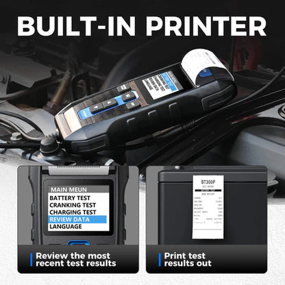 TOPDON BT300P Battery Tester with Printer, Battery Load Test Charging Cranking