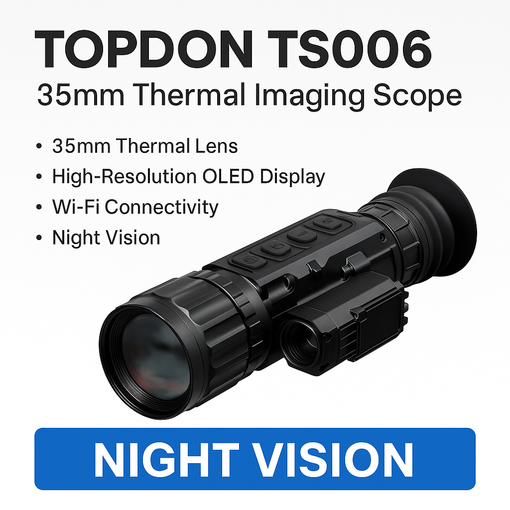 TOPDON TS006 35mm Thermal Imaging Scope, Wi-Fi, OLED Display, Night vision