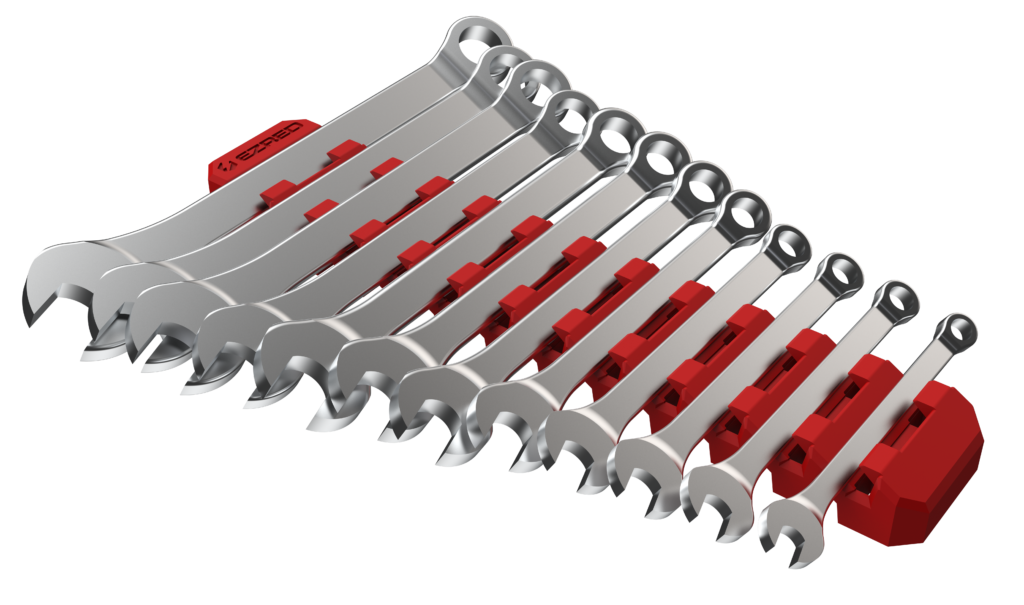 EZ Red FWR12-R MAGNETIC FLEXIBLE 12 SLOT WRENCH HOLDER