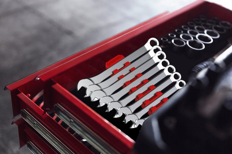 Load image into Gallery viewer, EZ Red FWR12-R MAGNETIC FLEXIBLE 12 SLOT WRENCH HOLDER
