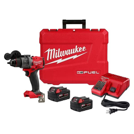 Milwaukee 2904-22 M18 FUEL 1/2 in. Cordless Hammer Drill Driver Kit + FREE GIFT