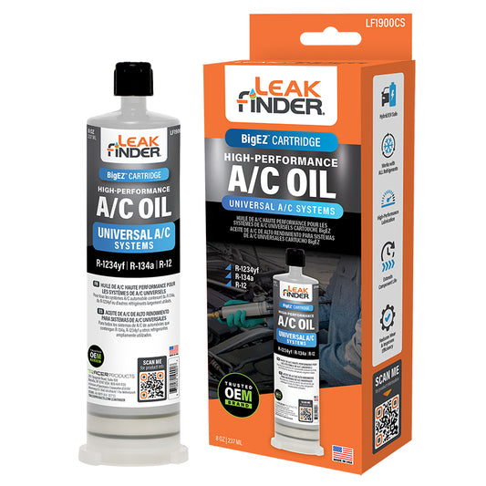 Leakfinder LF1900CS BIGEZ A/C Oil Cartridge 8 Oz.