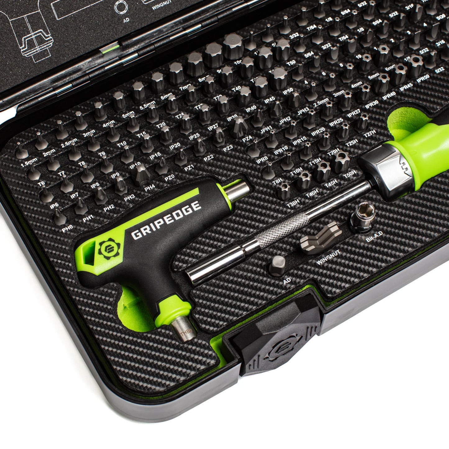 GripEdge MBS132 132-PC RPT Multi-Bit Driver Set