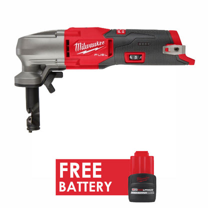 Milwaukee 2476-20 M12 16 Gauge Variable Speed Nibbler + FREE Battery