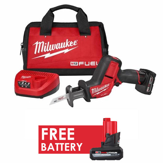 Milwaukee 2520-21XC HACKZALL Reciprocating Saw Kit + FREE Battery