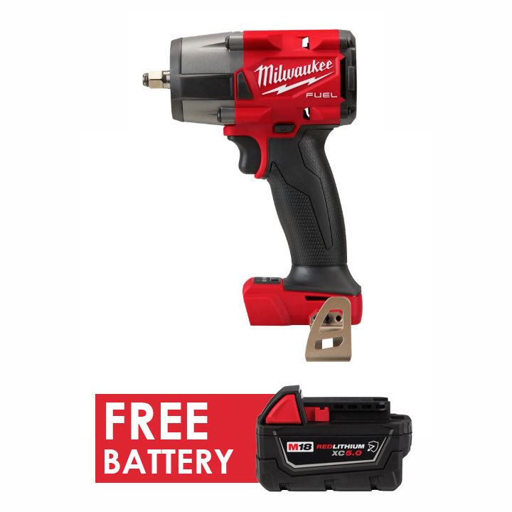 MIlwaukee 2960-20 M18 FUEL™ 3/8" Mid-Torque Impact Wrench w/ Friction Ring + FREE Battery