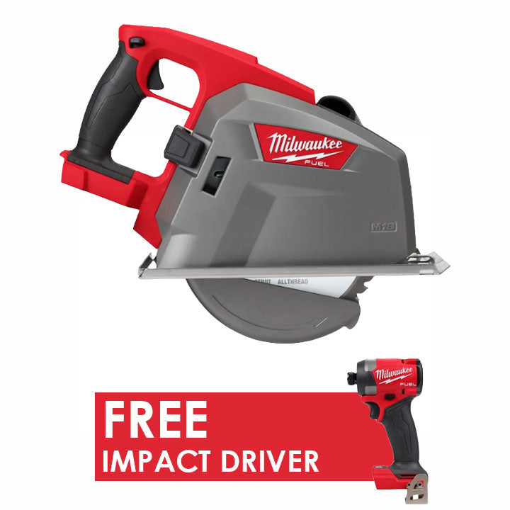 Milwaukee 2982-20 M18 FUEL 8" Metal Cutting Circular Saw + FREE Hex Impact Drive