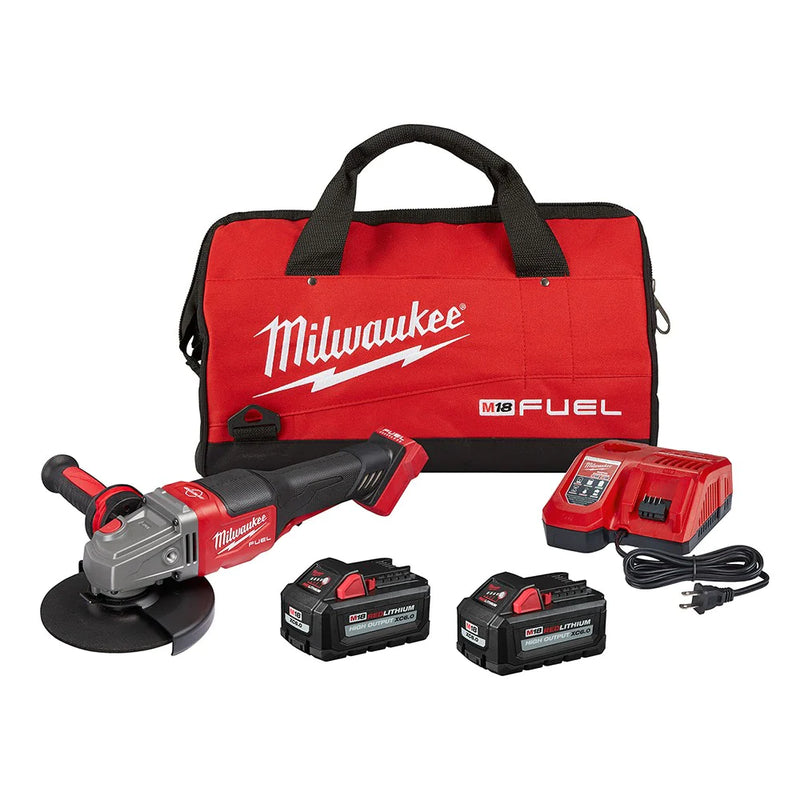 Load image into Gallery viewer, Milwaukee 2980-22 M18 FUEL 4-1/2&quot; 6&quot; Grinder, PADDLE SWITCH NO-LOCK 2 Batt Kit - Free Gift
