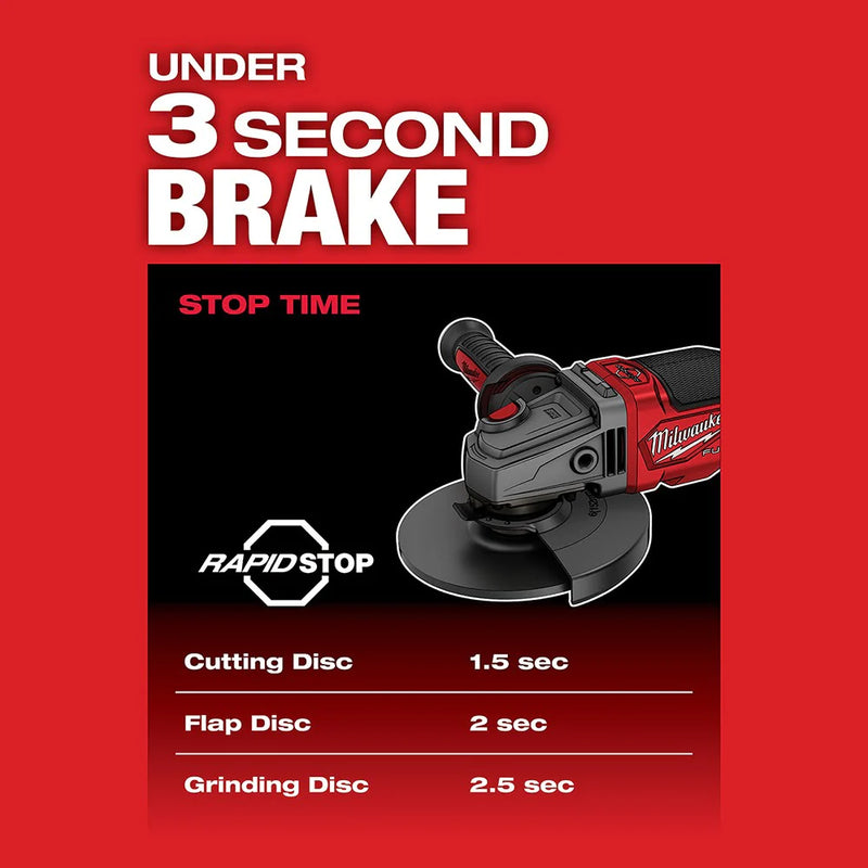 Load image into Gallery viewer, Milwaukee 2980-22 M18 FUEL 4-1/2&quot; 6&quot; Grinder, PADDLE SWITCH NO-LOCK 2 Batt Kit - Free Gift
