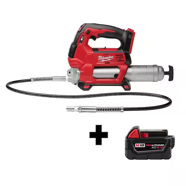 Load image into Gallery viewer, Milwaukee 2646-20 M18 2-Speed Cordless Grease Gun + 5ah Battery
