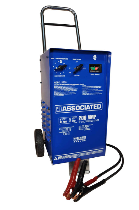 Associated Equipment US20 6/12 Volt Industrial All Weather Fast Battery Charger For Auto Shop