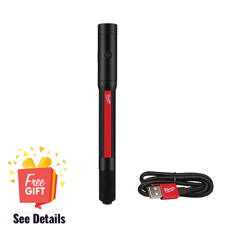Load image into Gallery viewer, Milwaukee 2010R Rechargeable 250 Lumen Penlight w/ Laser Pointer
