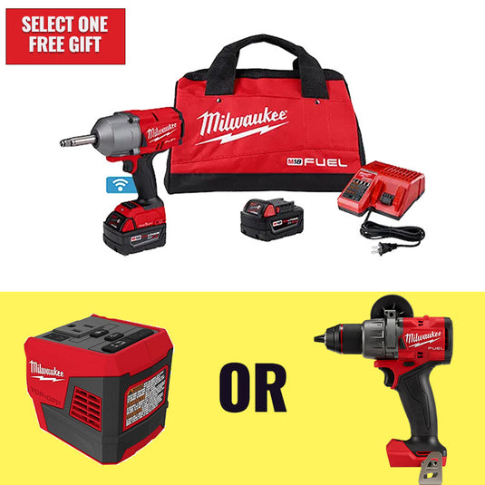 Milwaukee 2769-22 M18 FUEL ½” Ext. Anvil Controlled Torque Impact Wrench ONE-KEY Kit