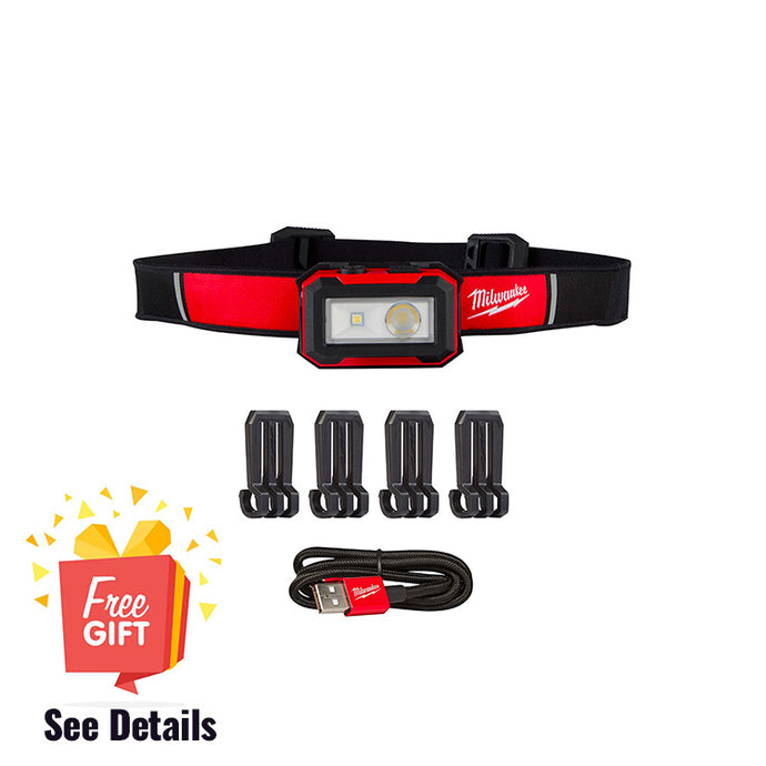 Milwaukee 2012R Rechargeable Magnetic Headlamp And Task Light + FREE GIFT