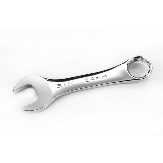 SK Hand Tools 88124 Short Stubby Combination Wrench 24mm 12Pt