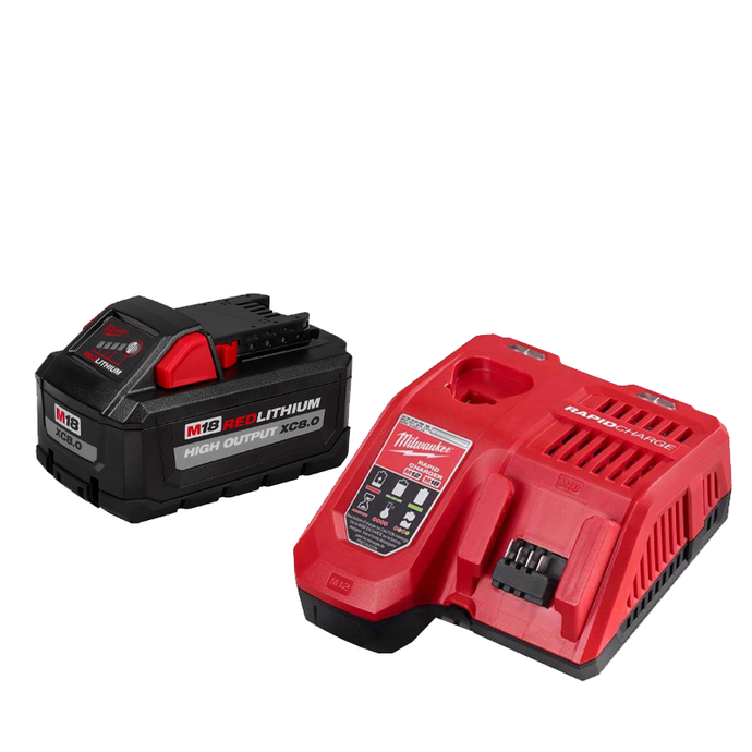 Milwaukee 48-59-1880 M18 18-Volt Lithium-Ion HIGH OUTPUT XC 8.0 Ah Battery + Charger