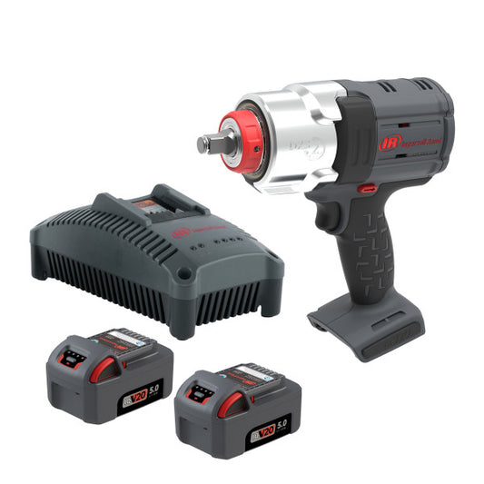 Ingersoll-Rand W7153-K22 Cordless Impact Wr Kit w/2 5Ah 20V Batteries