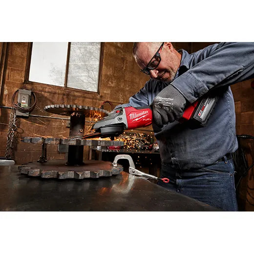 Load image into Gallery viewer, Milwaukee M18 FUEL™ 5&quot; Flathead Braking Grinder, Paddle Switch No-Lock + Battery
