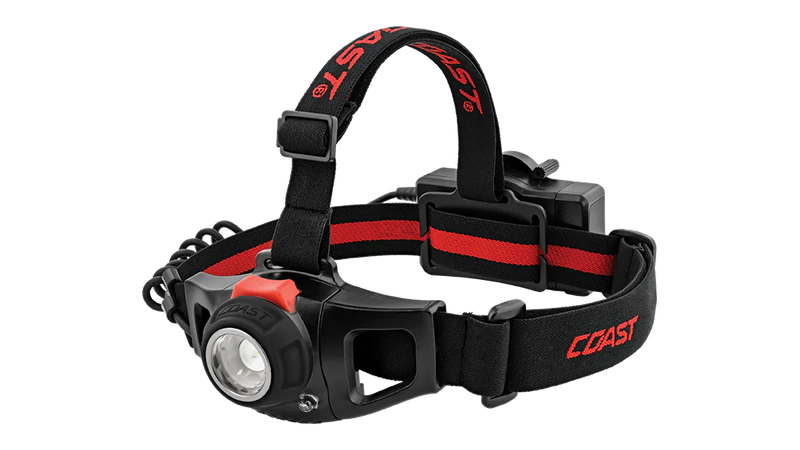 Load image into Gallery viewer, Coast 30080 HL77R Rechargeable Pure Beam Focusing Headlamp (550 Lumens)
