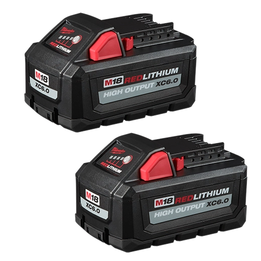 M18™ REDLITHIUM™ HIGH OUTPUT™ XC6.0 Battery Pack (2 Pk)