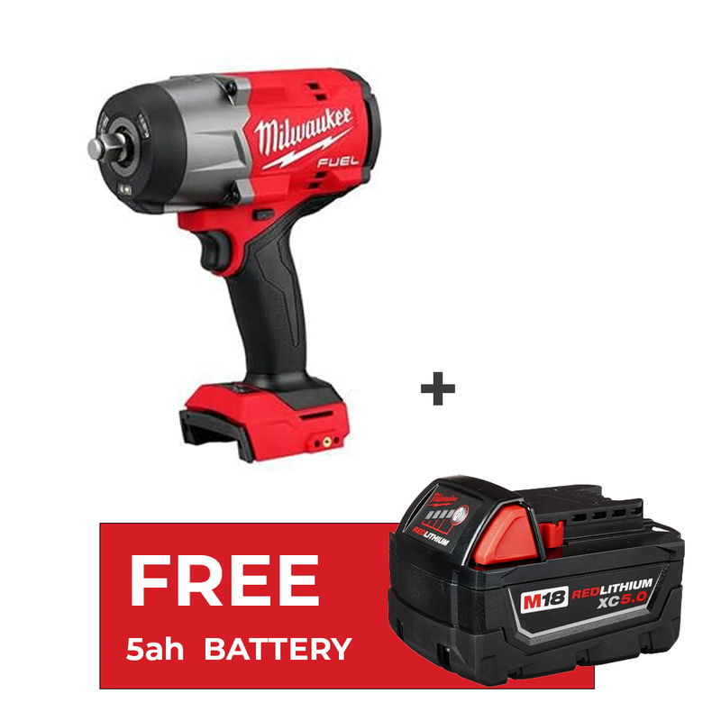 Load image into Gallery viewer, Milwaukee M18 2967-20 FUEL 1/2&quot; High Torque Impact Wrench Friction Ring + Free 5.0 Battery
