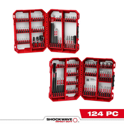 Milwaukee 48-32-4034 124PC SHOCKWAVE™ Impact Duty Auto Bit Set + FREE 43PC Set