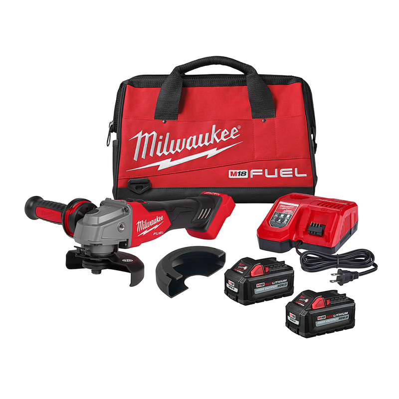 Load image into Gallery viewer, Milwaukee 2881-22 M18 FUEL 4-1/2&quot; / 5&quot; Grinder Slide Switch, Lock-On Kit + Free Gift
