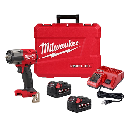 Milwaukee 2960-22R M18 FUEL™ 3/8 " Mid-Torque Impact Wrench w/ Friction Ring Kit + FREE Battery