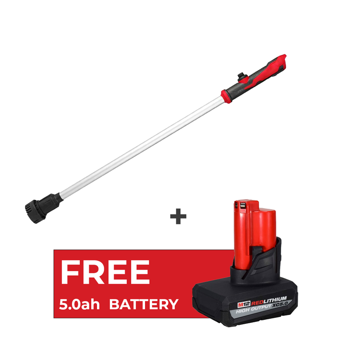 Milwaukee 2579-20 M12 Stick Transfer Pump + Free 5.0 Battery