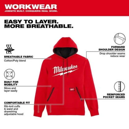 Milwaukee Pullover Logo Hoodie - w/ Pockets + Fleece Lined Beanie Black Friday