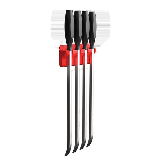 EZ RED EZPB4-R 4 Slot Magnetic Pry Bar Holder