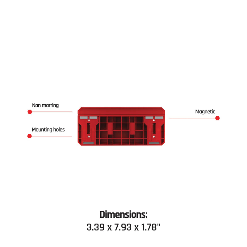 Load image into Gallery viewer, EZ RED EZPB4-R 4 Slot Magnetic Pry Bar Holder
