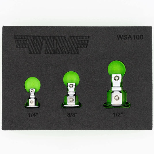 VIM WSA100 3 pc. Wobble Socket Adapter Set in EVA Foam (1/4