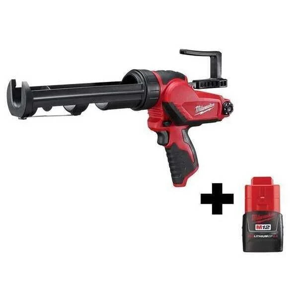 Load image into Gallery viewer, Milwaukee 2441-20 M12 12V 10-Ounce Caulk And Adhesive Gun + 2.5ah Battery
