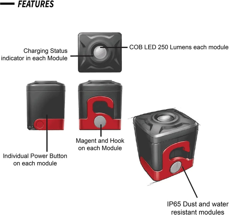 Load image into Gallery viewer, Power Probe PPMWL1000 Power Probe TeK Modular Work Light
