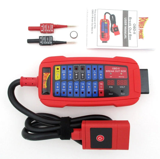 Power Probe PPECB Breakout Box OBD2 DLC Circuit Tester BUS CAN Scanner OBDII