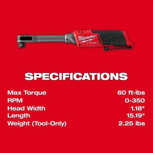 Milwaukee 3050-21 M12 FUEL 12V INSIDER Extended Reach Box Ratchet Kit