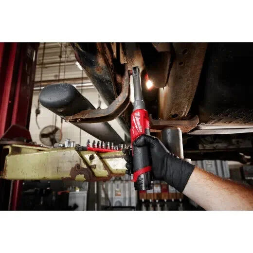 Load image into Gallery viewer, Milwaukee 2568-20 M12 Fuel 1/4&quot; Dr. Extended reach High Speed Ratchet + Battery
