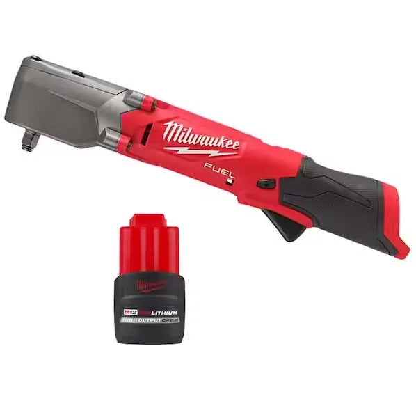 Load image into Gallery viewer, Milwaukee 2564-20 M12 FUEL 3/8&quot; Right Angle Impact Wrench w/ Friction Ring + Battery
