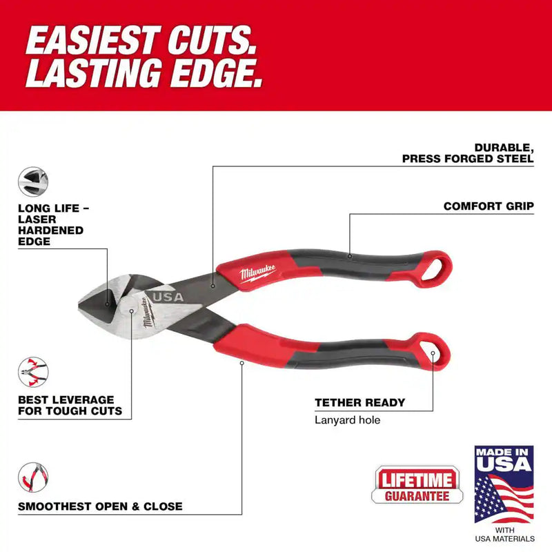 Load image into Gallery viewer, Milwaukee MT556 Diagonal Cutting Pliers with Comfort Grip 6&quot; - USA MADE
