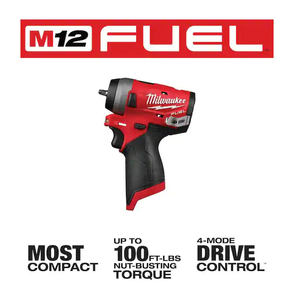 Load image into Gallery viewer, Milwaukee 2552-20 M12 FUEL 12V Lithium-Ion Brushless Cordless Stubby 1/4 in. Impact Wrench
