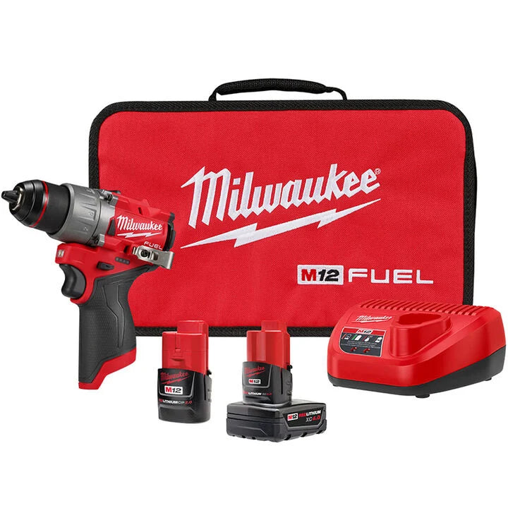 Milwaukee 3403-22 M12 FUEL 1/2" Drill Driver Kit + FREE TOOL