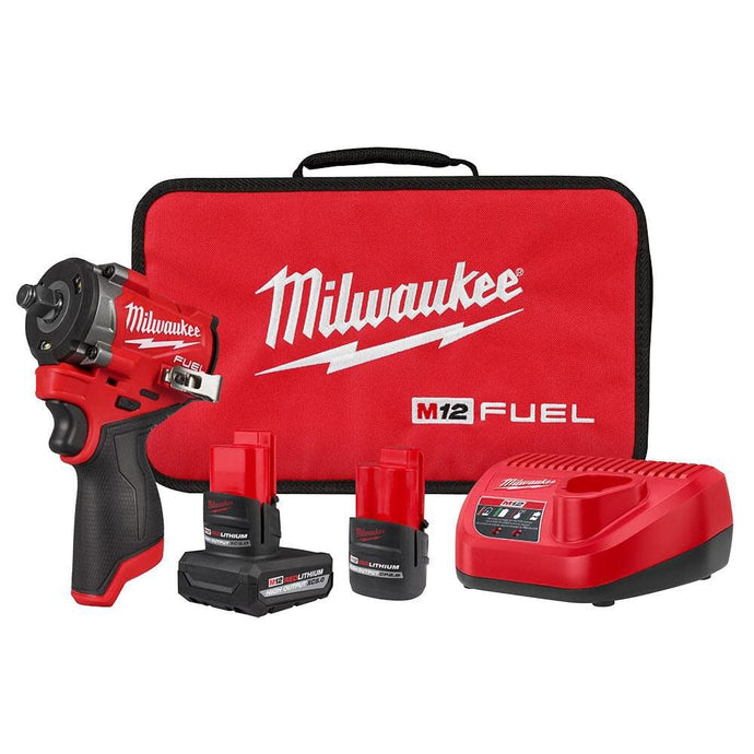 Milwaukee 2563-22 M12 FUEL Stubby 1/2 Inch Impact Wrench Kit