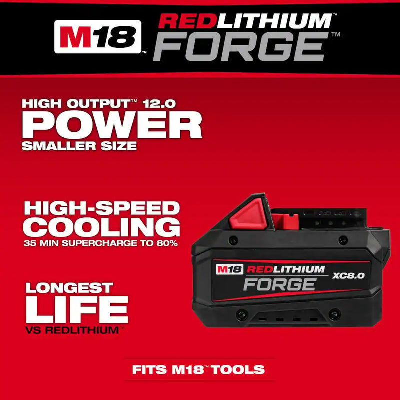 Load image into Gallery viewer, Milwaukee M18 48-11-1881 18V Lithium-Ion REDLITHIUM FORGE XC 8.0 Ah Battery Pack
