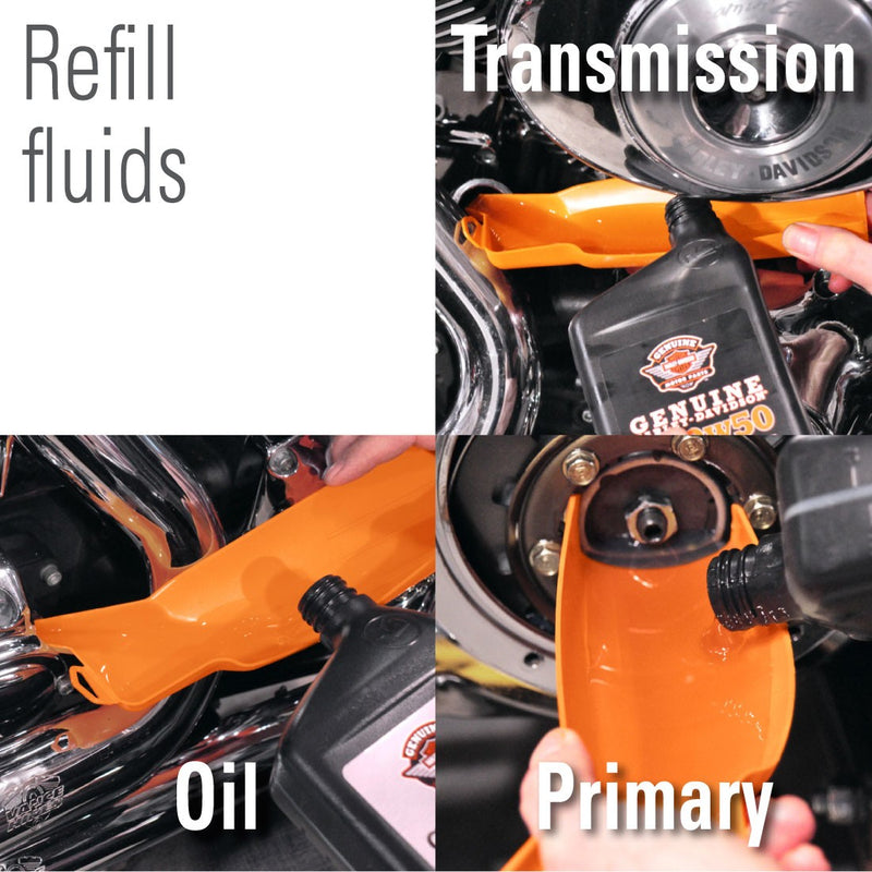 Load image into Gallery viewer, Ernst 960 Greg&#39;s Drip-Free Oil Filter Funnel, Orange - USA Made
