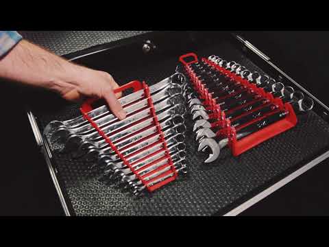 Load and play video in Gallery viewer, ERNST 5013 Wrench Organizer Rack Red (13 slots)
