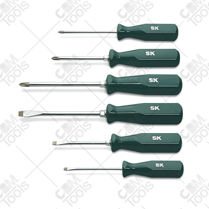 SK Tools 86326 6 Piece SureGrip Automotive Screwdriver Set